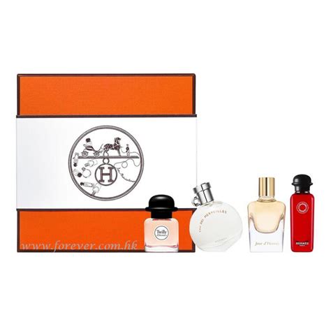 hermes women's perfumes discovery set.